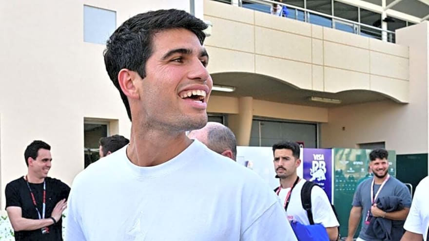 Carlos Alcaraz responds to Novak Djokovic’s ‘copyright’ claim on his serve