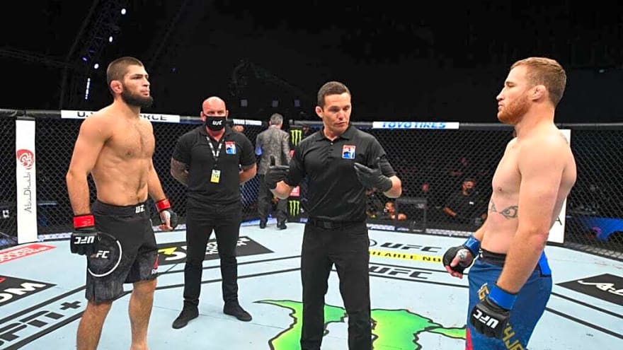 Justin Gaethje gives surprise reaction after receiving unique compliment from Khabib Nurmagomedov