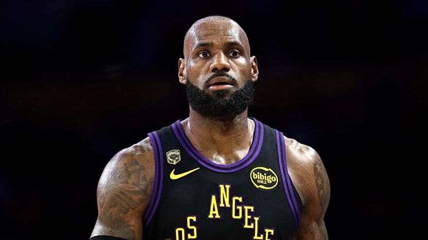 NBA fans left confused after LeBron James breaks NJCAA record in men’s Javelin Throw