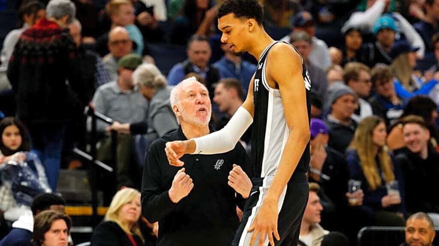 What Gregg Popovich did after Victor Wembanyama elbowed Naz Reid in the face is going viral