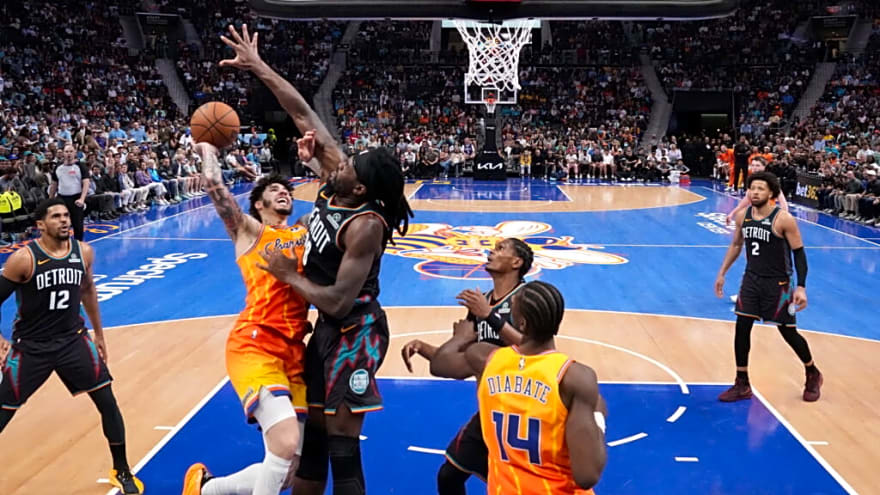 Watch: On-Court Physical Altercation in Hornets vs Pistons