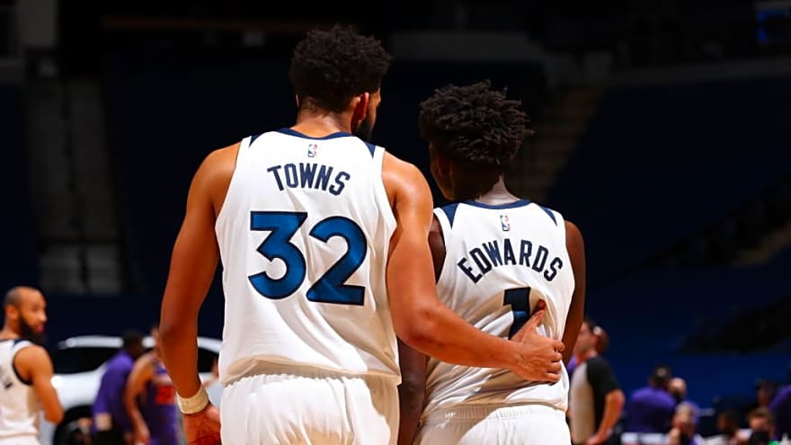 Karl-Anthony Towns Connects With Anthony Edwards, Acknowledges Timberwolves Stars’ Role in Knicks Win