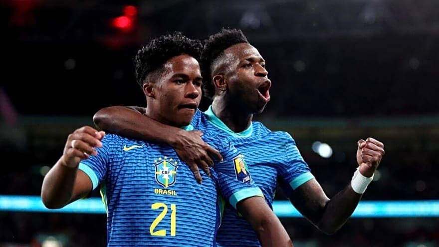 Vinicius Jr. reveals his short message to calm down ‘nervous’ Endrick after Brazil World Cup call-up