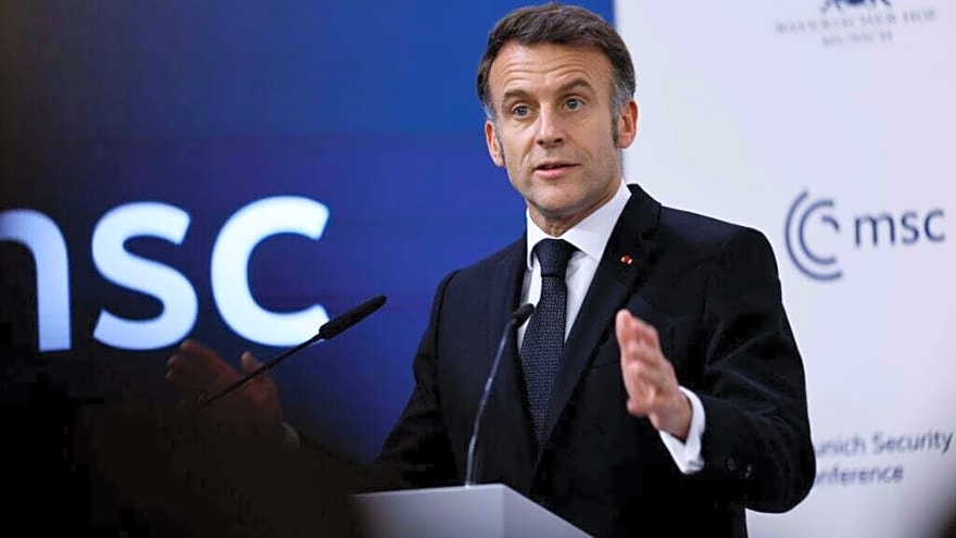 French President Emmanuel Macron jokes as Victor Wembanyama takes centre stage at NBA All-Star Game