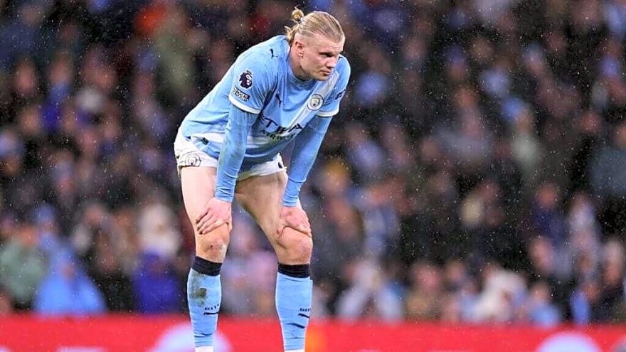 Erling Haaland had a two-word reaction to Manchester City’s 1-0 win vs. Leeds in his absence