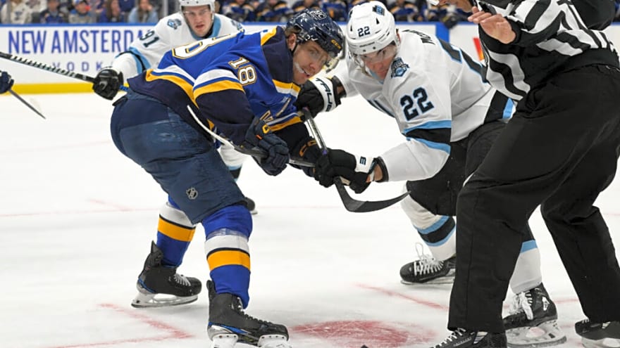 NHL Predictions: January 9th, St. Louis Blues vs Utah Mammoth