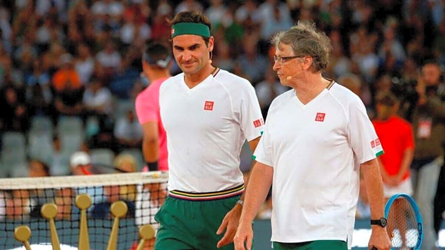 What Roger Federer said Bill Gates did ‘better’ than him when they played tennis in 2017