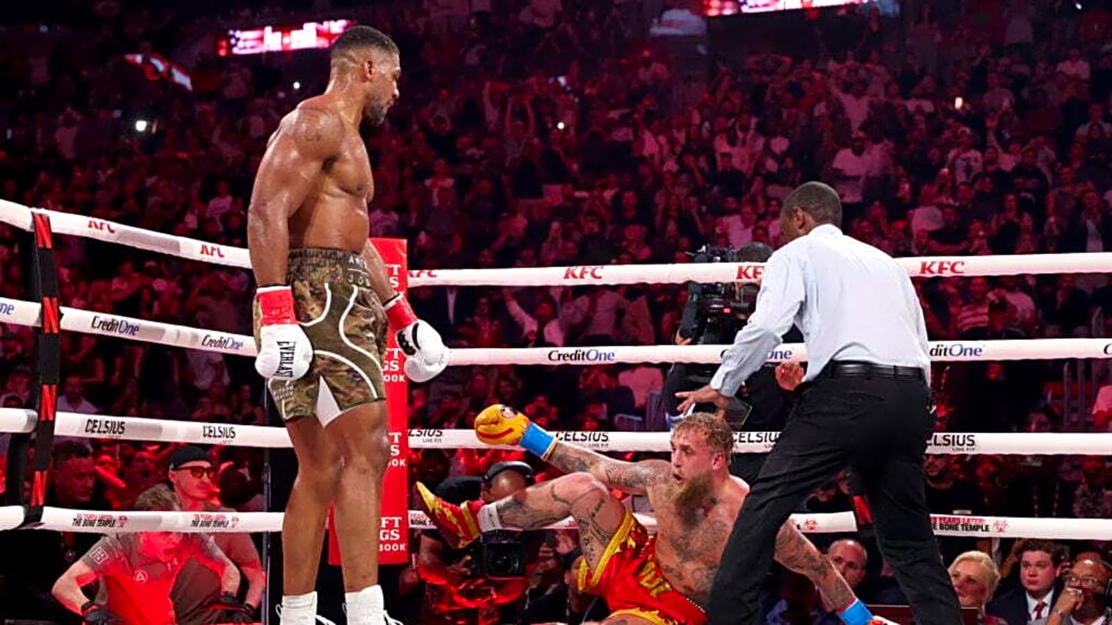 Jake Paul loses his controversial world ranking after knockout defeat to Anthony Joshua