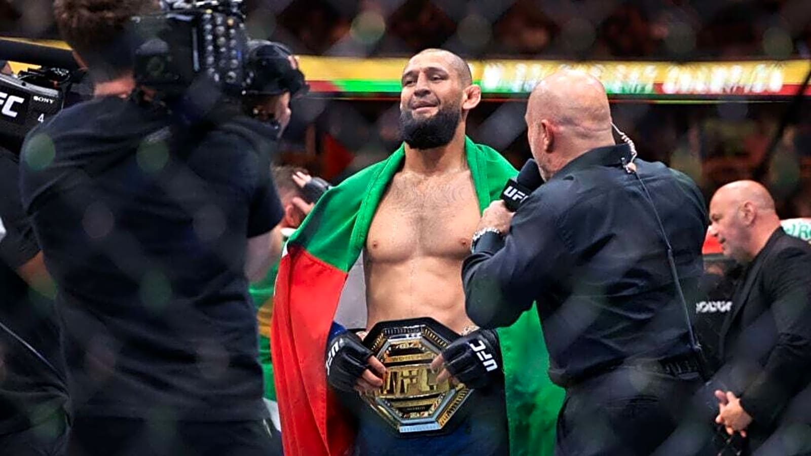 Heavyweight Khamzat Chimaev must lose over 50lbs to defend his title according to Michael Bisping