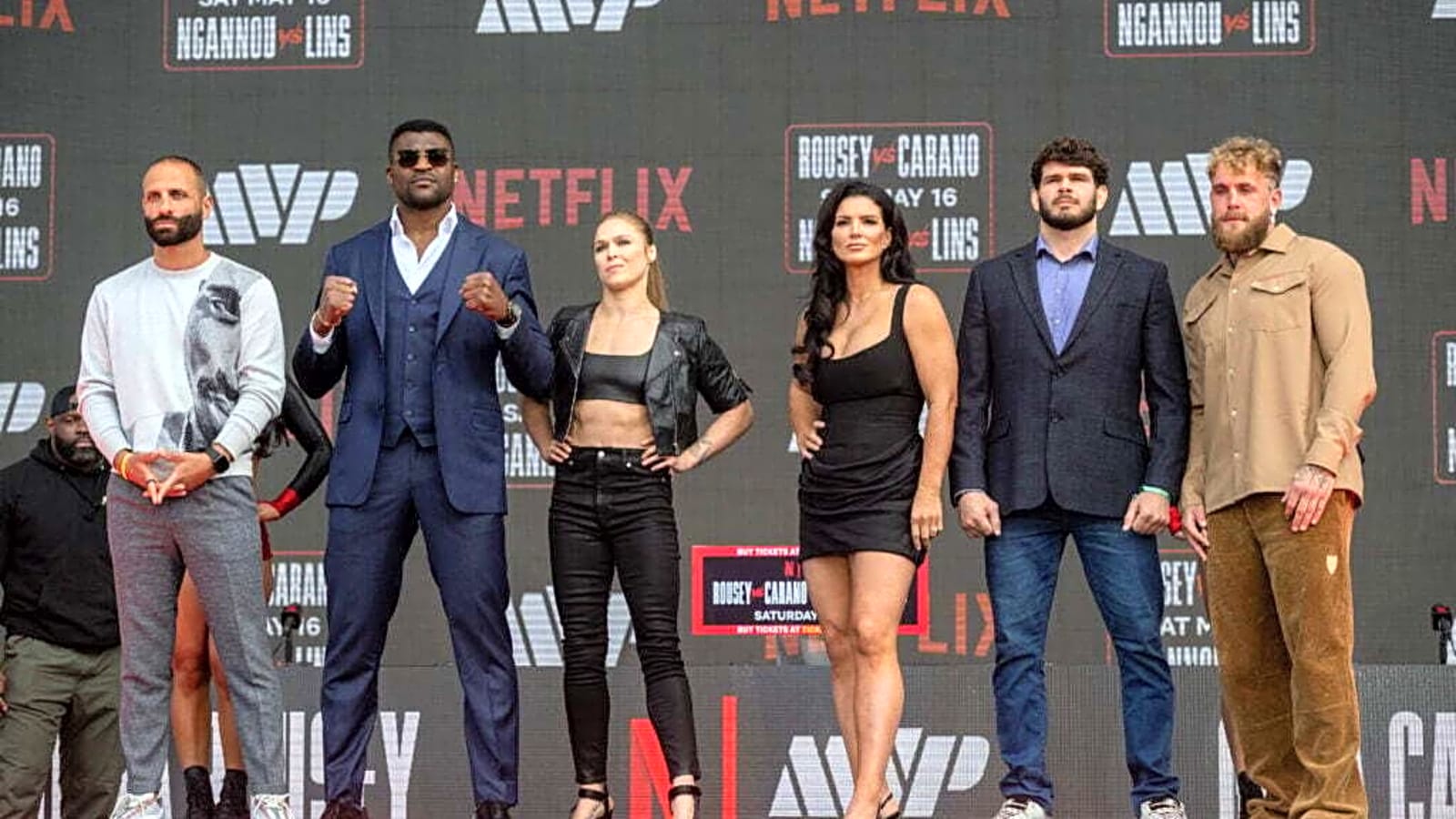 Francis Ngannou ‘just wanted to slap’ Jake Paul when pair faced off at Netflix press conference