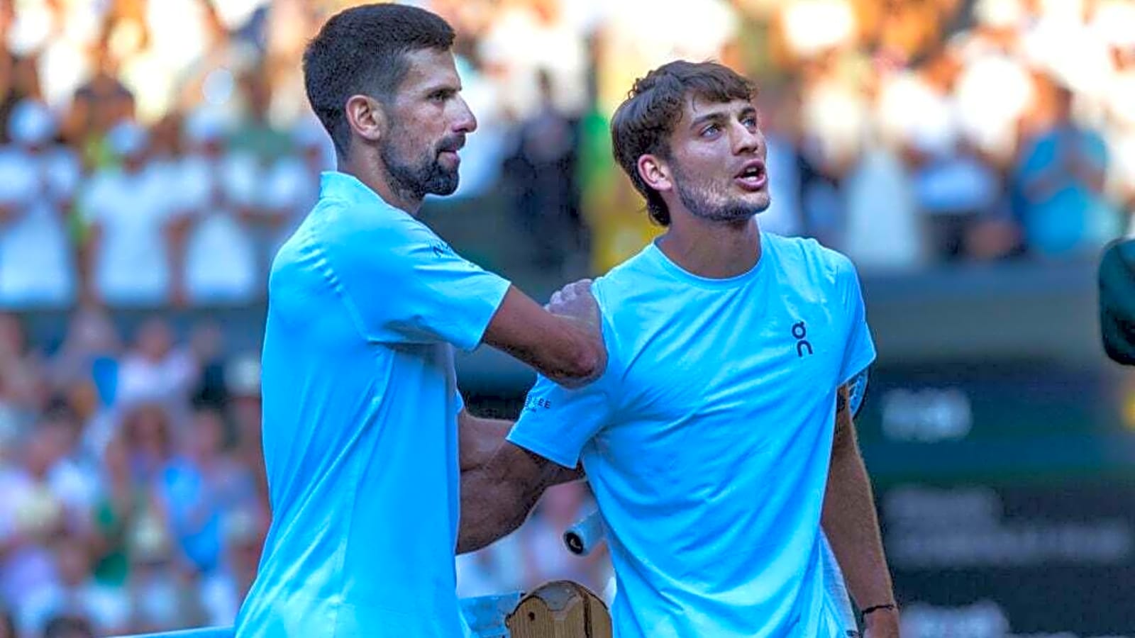 What Flavio Cobolli said to Novak Djokovic after falling to the Serb at Wimbledon