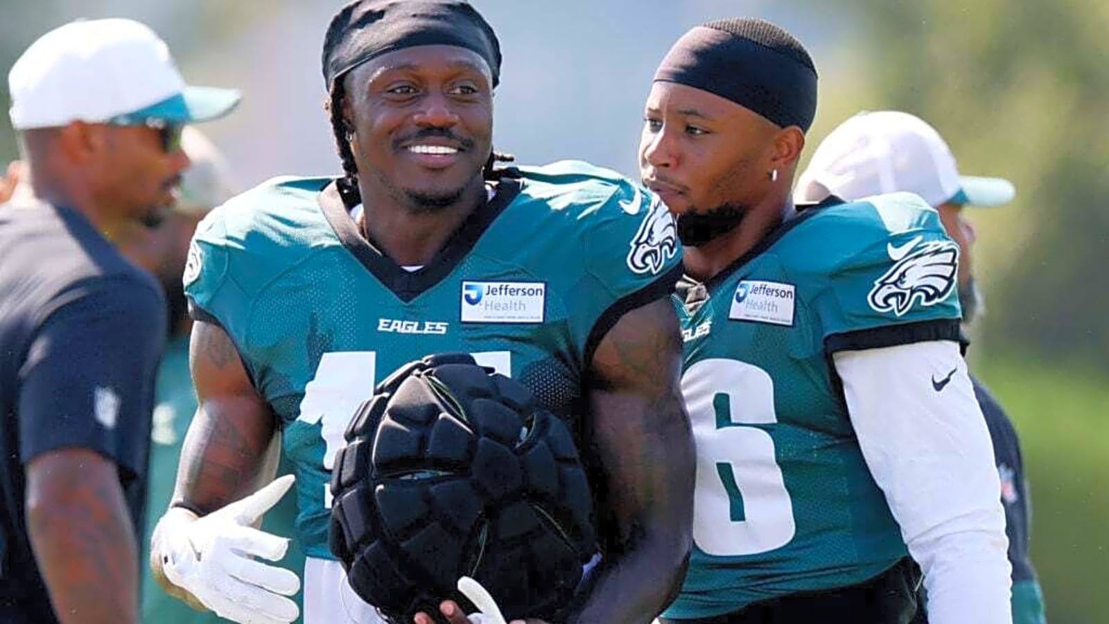 What Saquon Barkley thinks of AJ Brown’s wink hinting at Patriots move