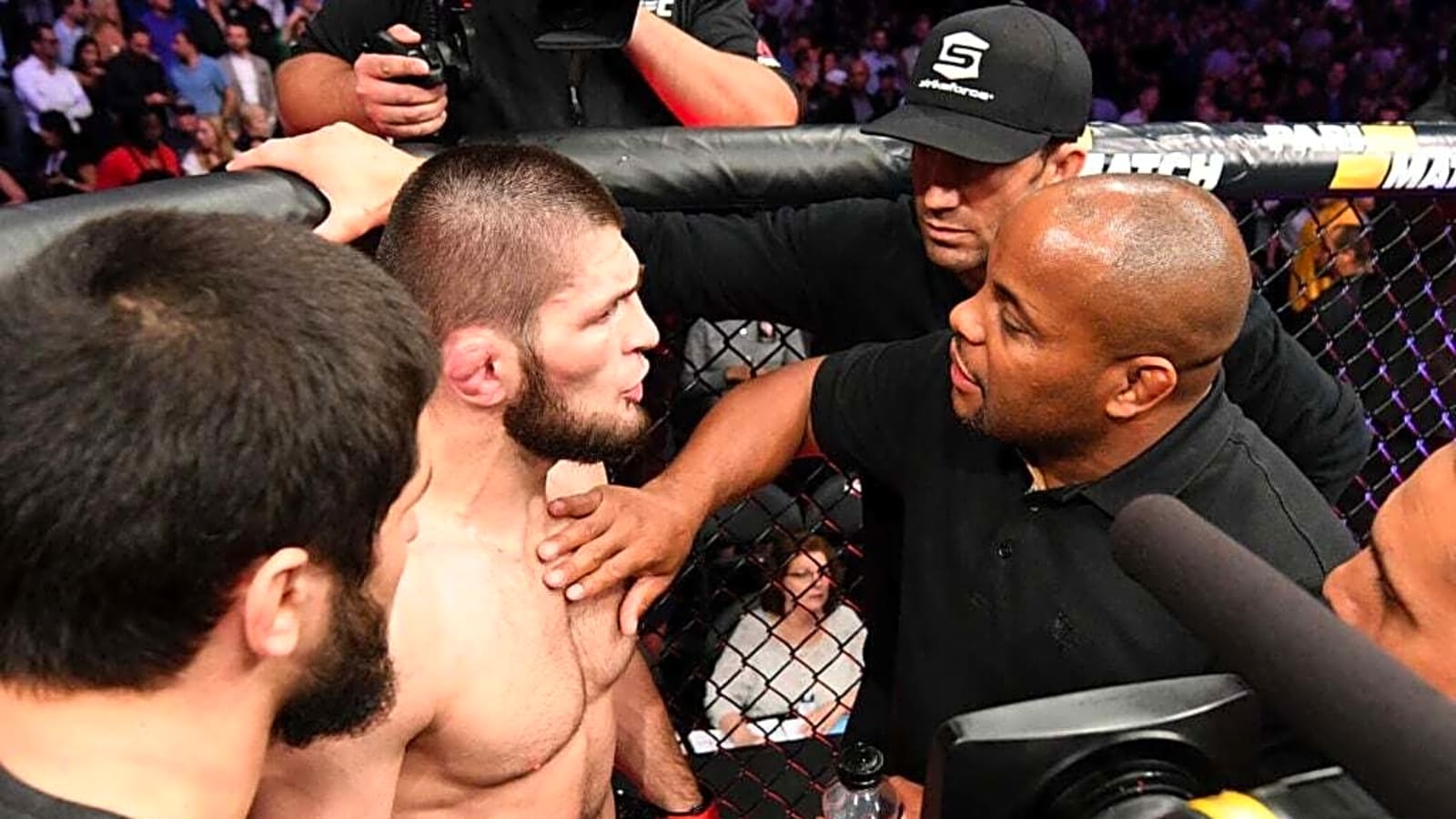 Khabib Nurmagomedov and Daniel Cormier reflect on iconic UFC careers in touching moment