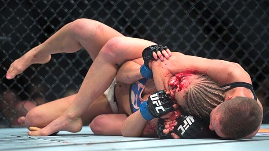 Rose Namajunas battered Paige VanZant bloody before last-gasp submission derailed UFC hype train