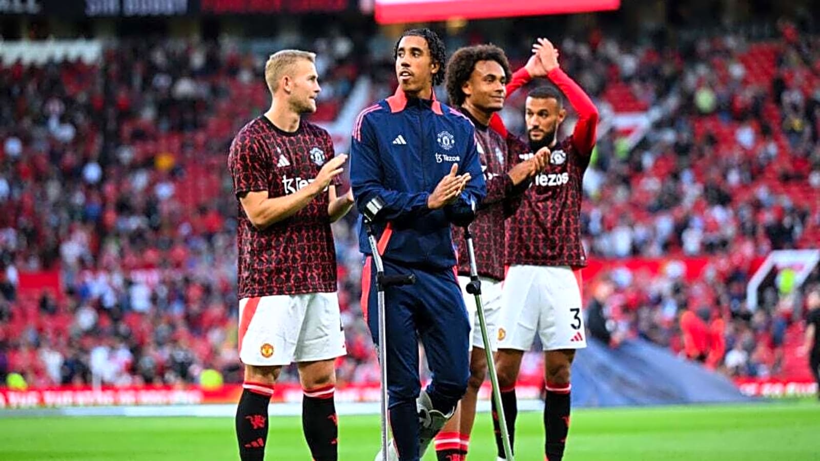 After just two minutes during the international break, Man Utd ace returns to Carrington