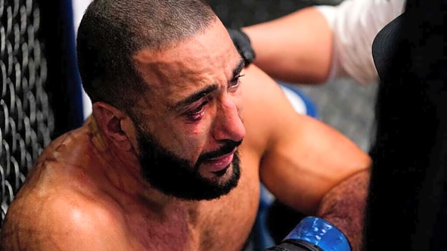 Belal Muhammad calls for rule change after UFC 321 reminder about bloody eye poke that made him cry