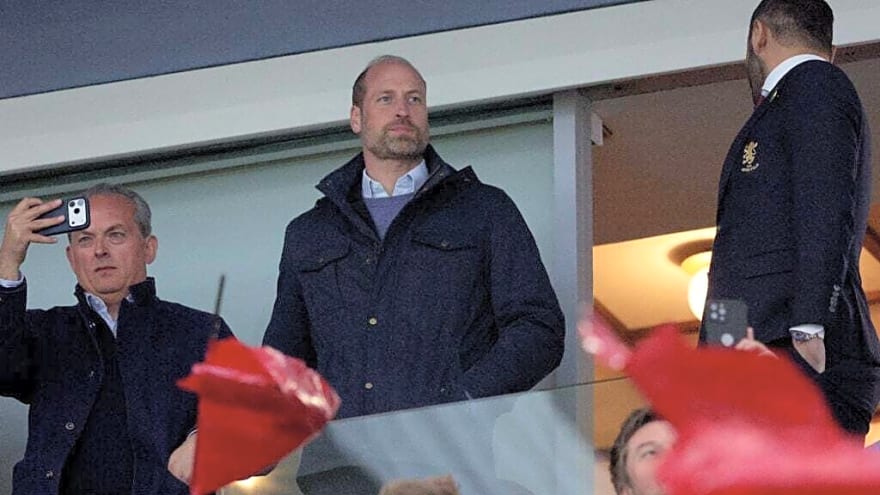 Why Prince William was spotted singing Neil Diamond hit with 43,000-strong British crowd overnight