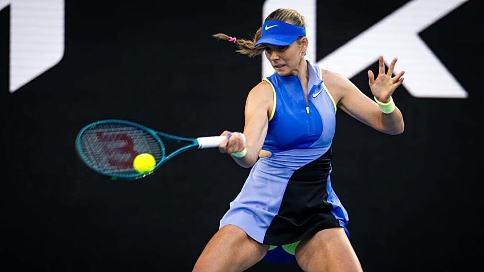 Katie Boulter out of Australian Open after first-round defeat to player likened to Martina Hingis