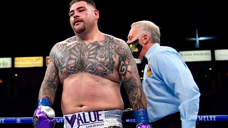 Andy Ruiz Jr. got dropped by a fan favorite in his comeback bout after defeat to Anthony Joshua