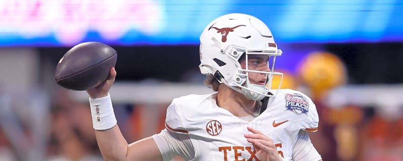 Texas' Manning reacts to grandfather's 2026 NFL Draft prediction