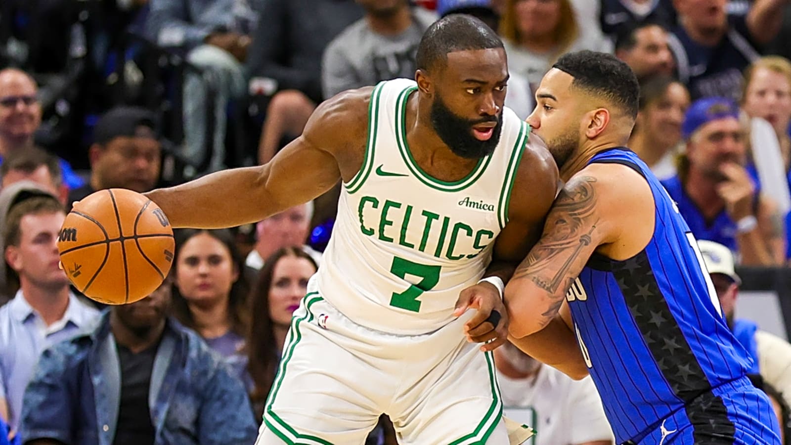 Jaylen Brown warns of 'a fight' in Magic-Celtics series