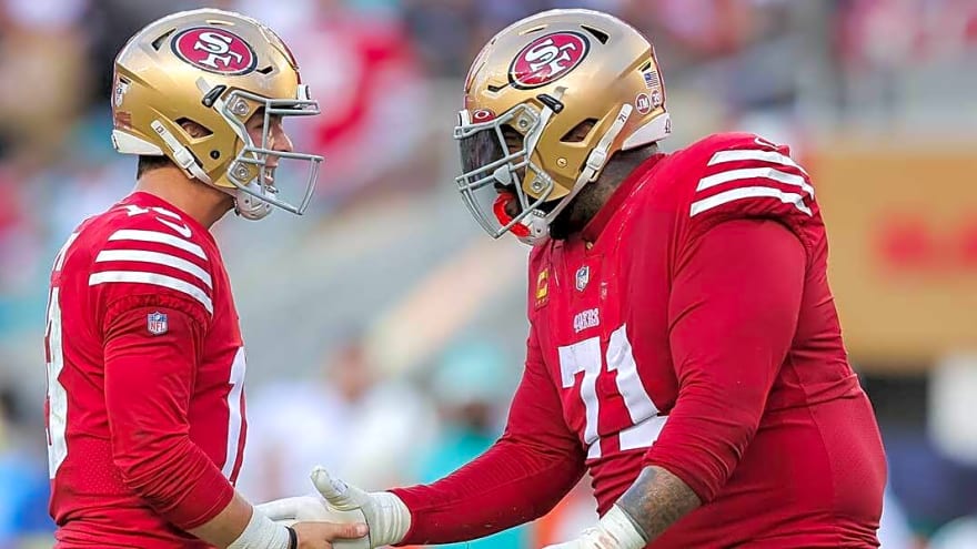 49ers’ Trent Williams tells ‘feel-good’ Brock Purdy story from rookie year