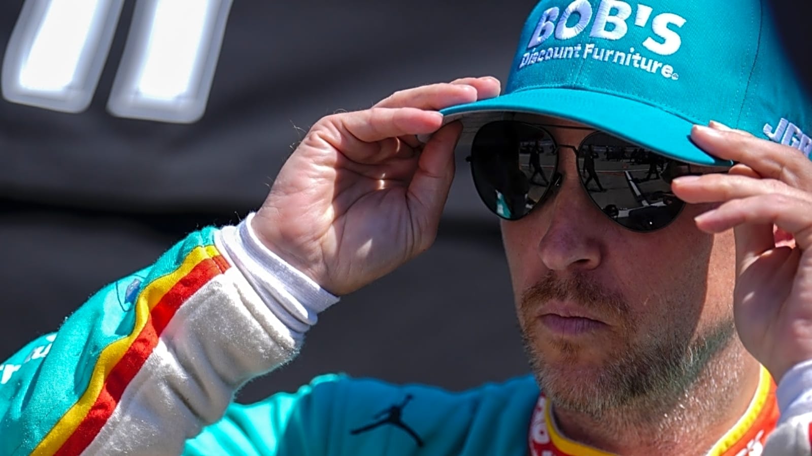 Denny Hamlin penalized for jumping start in Cracker Barrel 400 in NASCAR Cup Series at Nashville