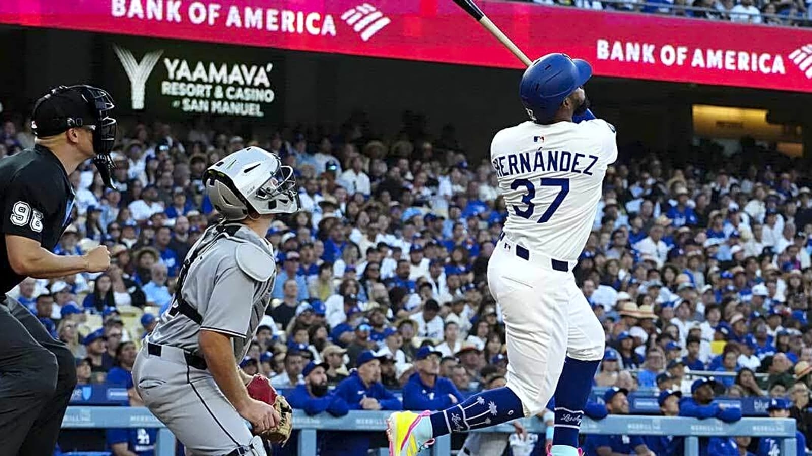 Dodgers’ Teoscar Hernandez hits career milestone vs. White Sox