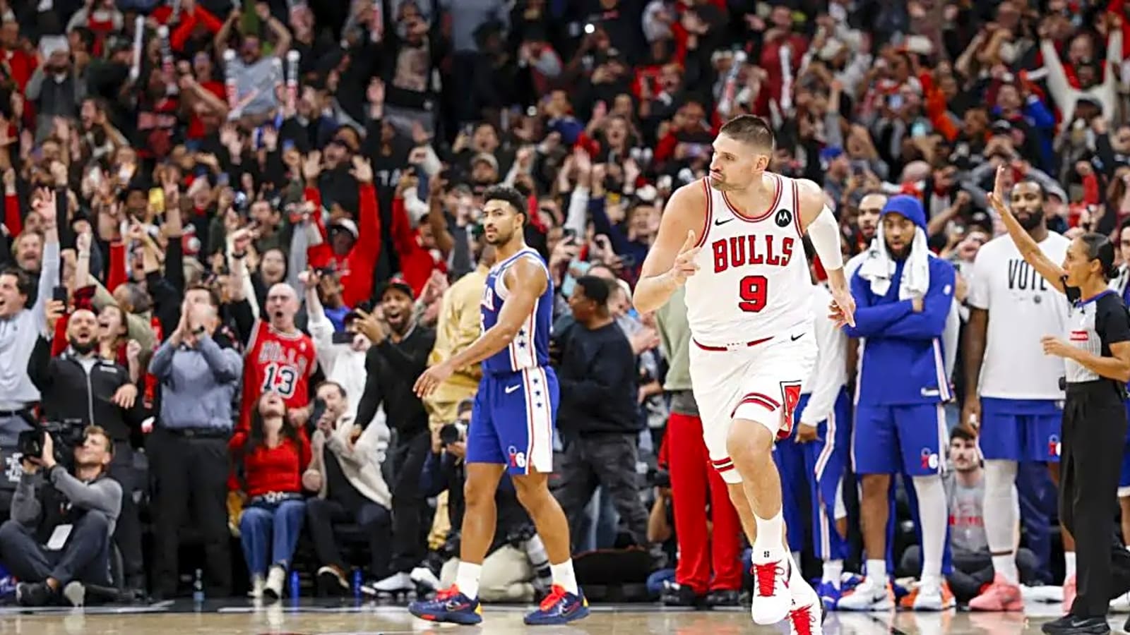 Nikola Vucevic, Josh Giddey react to stunning Chicago Bulls victory