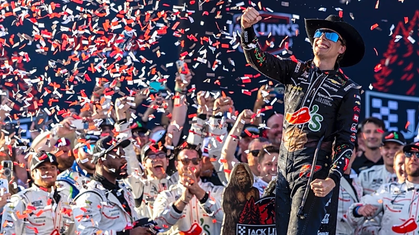 Denny Hamlin: Carson Hocevar ‘could carry the sport’ after Talladega win