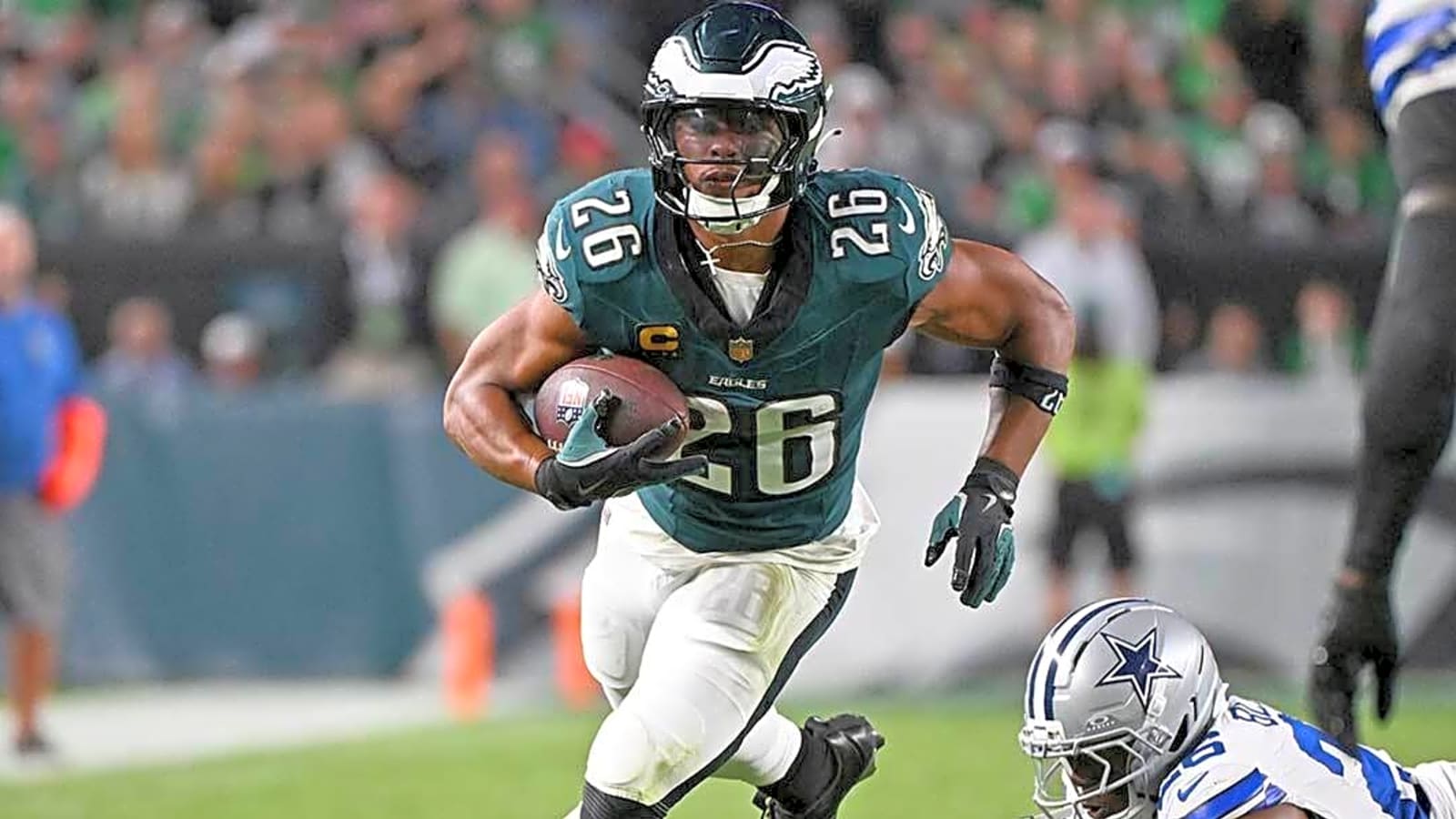 Eagles’ Saquon Barkley warns opposing defenses about keying on the run
