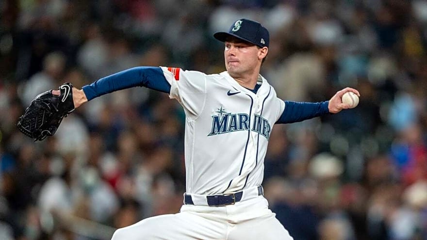 Mariners rookie LHP Kade Anderson exits after hit by line drive vs. Angels