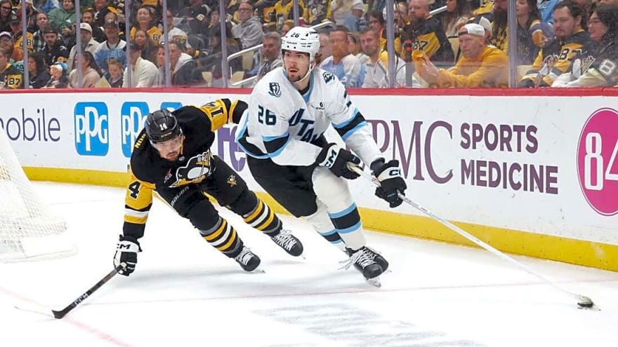 Mammoth pull even in final second, cap comeback vs. Penguins in OT