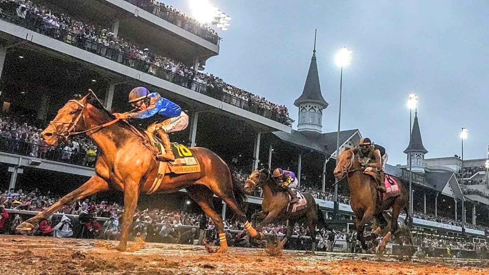 Sovereignty wins Kentucky Derby on sloppy track