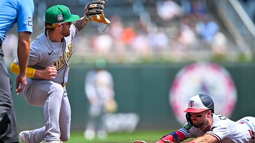 Twins roll up big lead, hold on to beat Athletics