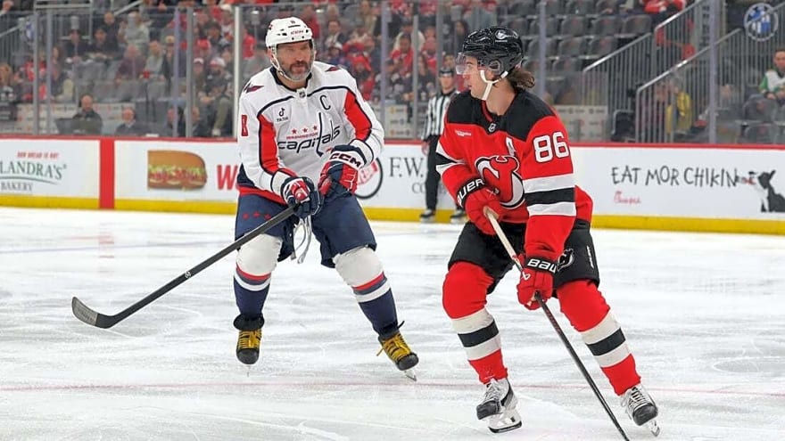 Jack Hughes produces 5 points as Devils dent Caps' playoff hopes