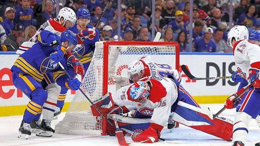 Alex Newhook, Canadiens find Game 7 success again, oust Sabres in OT