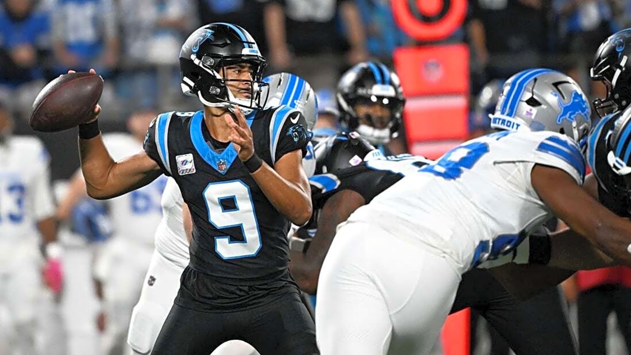 Young-McMillan Duo Powers Panthers to 32-26 Win Over Lions