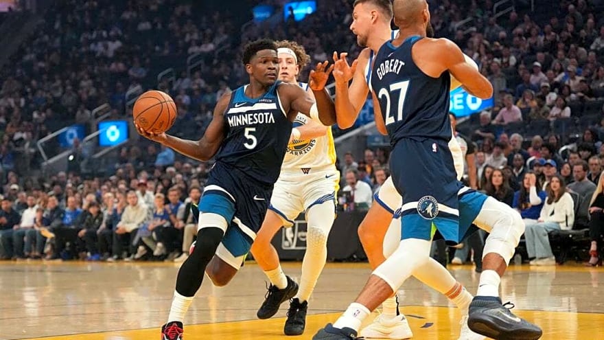 Timberwolves snap losing streak vs. undermanned Warriors