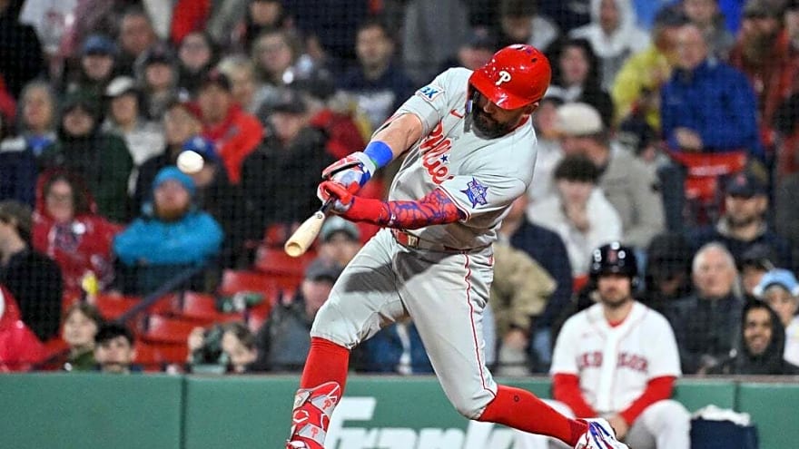 Kyle Schwarber goes deep again as Phillies down Red Sox