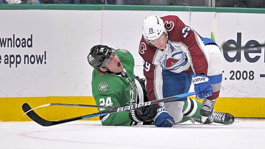Stars F Roope Hintz (leg) won’t return vs. Avalanche