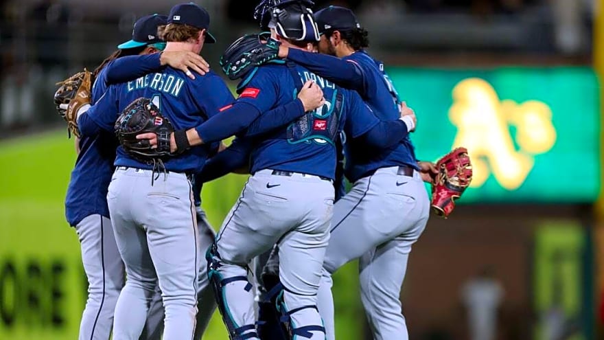 Mariners bid to move into first place in AL West in finale vs. A's