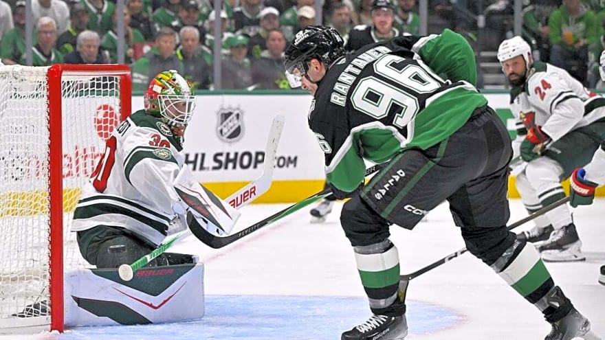 Wyatt Johnston tallies twice as Stars level series vs. Wild
