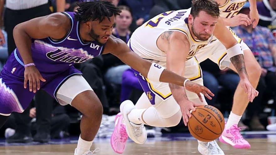 Lakers hold off Jazz comeback bid as Luka Doncic scores 33