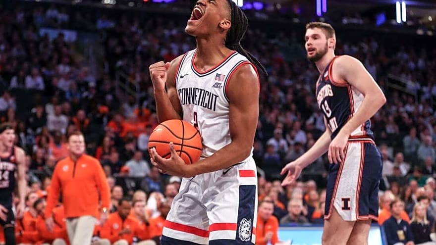 Balanced attack lifts No. 5 UConn over No. 13 Illinois