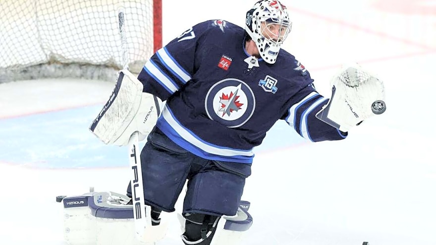 Connor Hellebuyck trade adds intrigue as Devils visit Stars