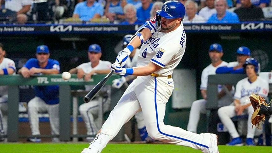 Royals aim to sweep A's, match season-high win streak