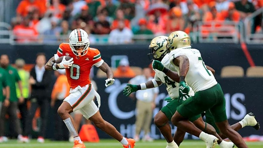 No. 5 Miami handles upset-minded No. 18 South Florida