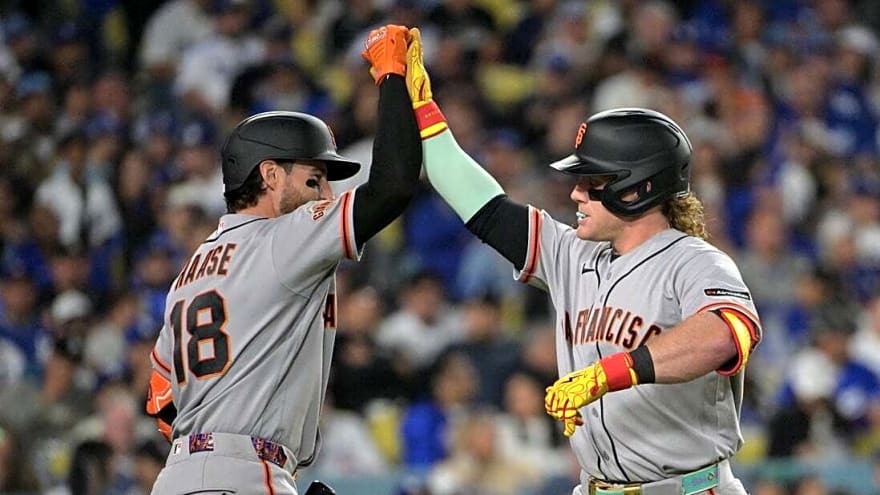 Eric Haase hits 2 HRs, Giants beat Dodgers again
