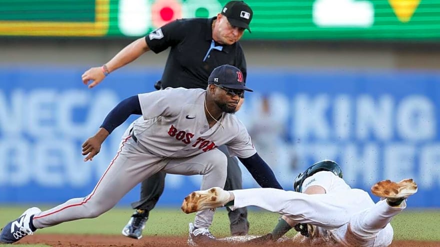 Andruw Monasterio's 10th-inning homer sends Red Sox past A's